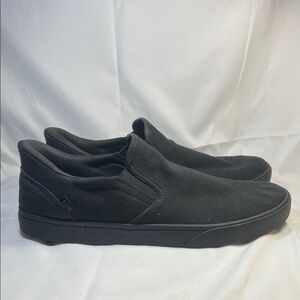 Vans Men's Black Slip-On Loafers